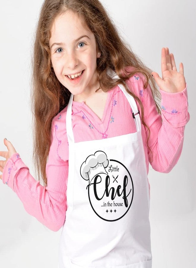 Style Secrets زيّ الطاهي الصغير من ستايل سيكرتس، مصنوع من مزيج القطن والبوليستر، يتضمن مئزراً وقبعة، مناسب للأطفال الرضع والصغار، لجلسات التصوير، والطبخ، والفنون والحرف اليدوية، والأنشطة الترفيهية، وغيرها. (10-15 سنة، أبيض) - Image 2